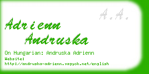 adrienn andruska business card